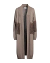 Snobby Sheep Woman Cardigan Light Brown Size 6 Wool, Cashmere In Beige
