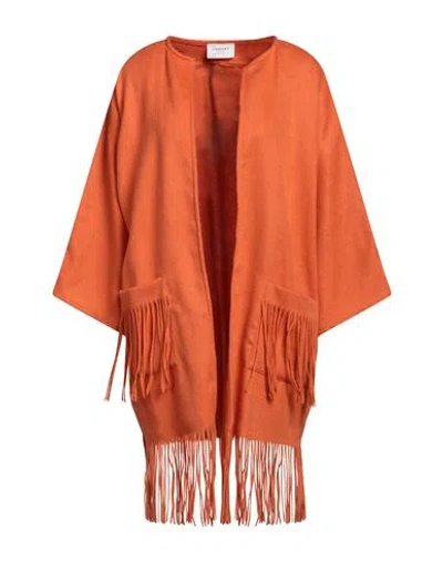 Snobby Sheep Woman Cardigan Orange Size 8 Wool