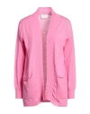 Snobby Sheep Woman Cardigan Pink Size 6 Cotton, Silk