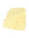 Snobby Sheep Woman Hat Light Yellow Size Onesize Cashmere In Yellow