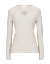 Snobby Sheep Woman Sweater Beige Size 12 Silk, Cashmere