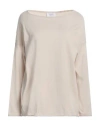 Snobby Sheep Woman Sweater Beige Size 2 Cotton, Silk