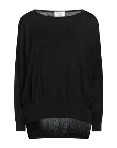 Snobby Sheep Woman Sweater Black Size 6 Silk, Cashmere