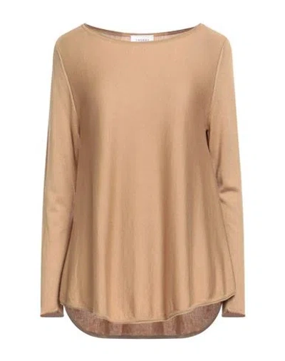 Snobby Sheep Woman Sweater Camel Size 8 Silk, Cashmere In Brown