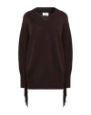Snobby Sheep Woman Sweater Chocolate Brown Size 6 Wool, Cashmere In Brown