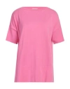 Snobby Sheep Woman Sweater Fuchsia Size 4 Cotton, Silk In Pink
