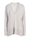 Snobby Sheep Woman Sweater Light Grey Size 12 Silk, Cashmere