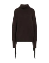 Snobby Sheep Woman Turtleneck Dark Brown Size 4 Wool, Cashmere