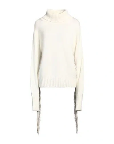 Snobby Sheep Woman Turtleneck Ivory Size 6 Wool, Cashmere In White