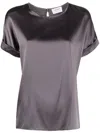 Snobby Sheep Silk Crewneck Shirt In Grey