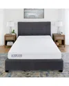 Snooze 10-inch Triple Layer Support Memory Foam Mattress In White