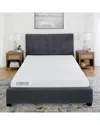 Snooze 6-inch Dual Layer Support Memory Foam Mattress In White