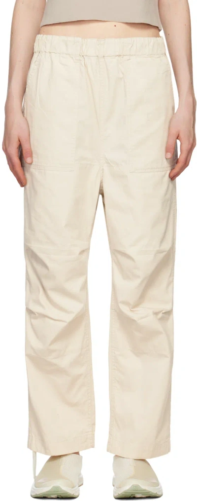 Snow Peak Beige Takibi Easy Trousers In Ec Ecru