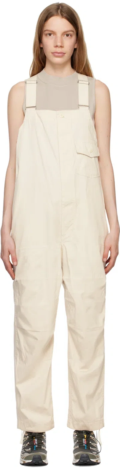 Snow Peak Beige Takibi Overalls In Ec Ecru