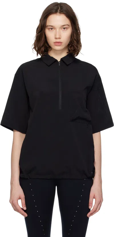 Snow Peak Black Breathable Quick Dry Polo