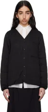Snow Peak Black Flexible Insulated Cardigan In Black