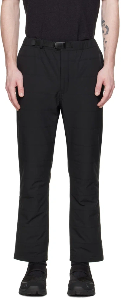 Snow Peak Black Insulated Sweatpants