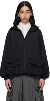 Snow Peak Black Nylon Tussah Jacket In Black