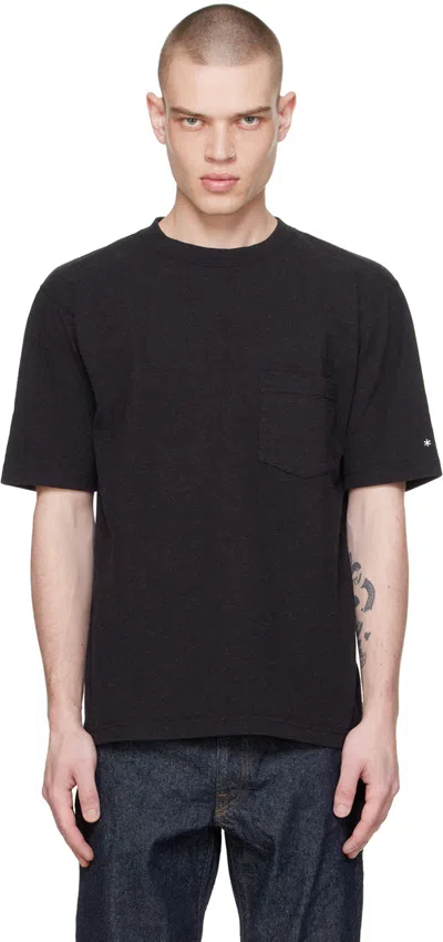Snow Peak Black Patch Pocket T-shirt