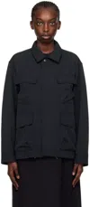 Snow Peak Black Press-stud Jacket In Black