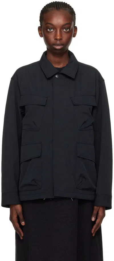 Snow Peak Black Press-stud Jacket
