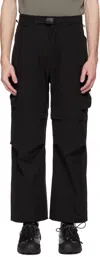 Snow Peak Black Toned Trout Edition Convertible Cargo Pants In Black