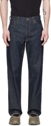 Snow Peak Blue Faded Jeans In Indigo