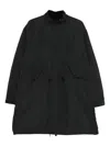 Snow Peak Button Pocket Coat In Black