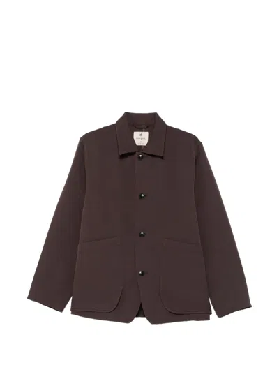 Snow Peak Button-up Patch-pocket Jacket In Brown