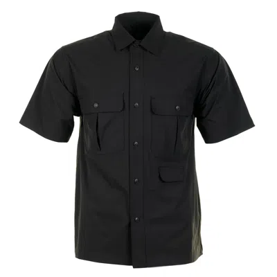 Snow Peak Comfort Flex Short Sleeve Shirt Black