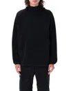 Snow Peak Double Face Fleece Hoodie In Black