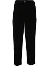 Snow Peak Double Weave Track Pants In Black