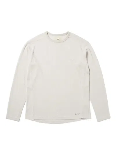 Snow Peak "dry Thermal" Long Sleeves T-shirt In White