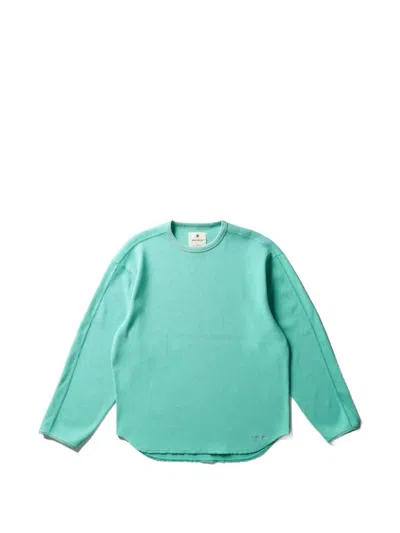 Snow Peak Dry Waffle Long-sleeve T-shirt In Green
