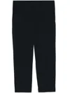 Snow Peak Elasticated Waist Cropped Trousers In Black