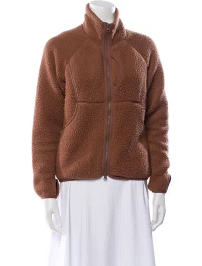 Pre-owned Snow Peak Faux Fur Jacket In Brown