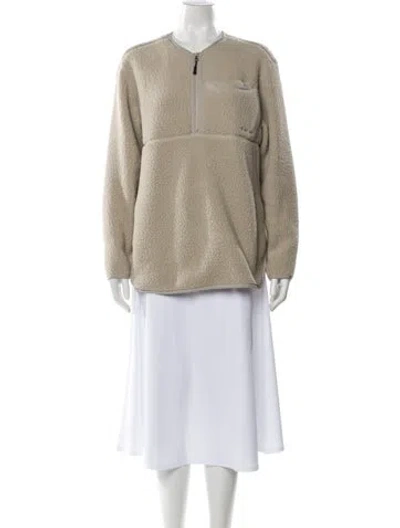 Pre-owned Snow Peak Faux Fur Jacket In Neutral