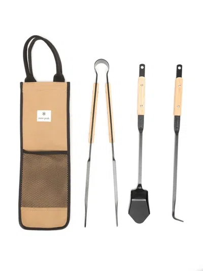 Snow Peak Fire Tool Camping Set In Black