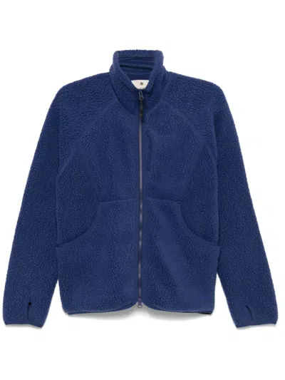 Snow Peak Fleece Jacket In Blue