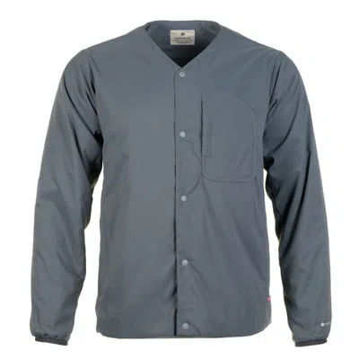 Snow Peak Flexible Insulated Cardigan Charcoal In Gray