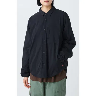 Snow Peak Flexible Insulated Water Repellent Shirt Jacket In Blue