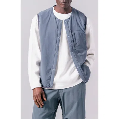 Snow Peak Flexible Insulated Water Repellent Vest In Gray