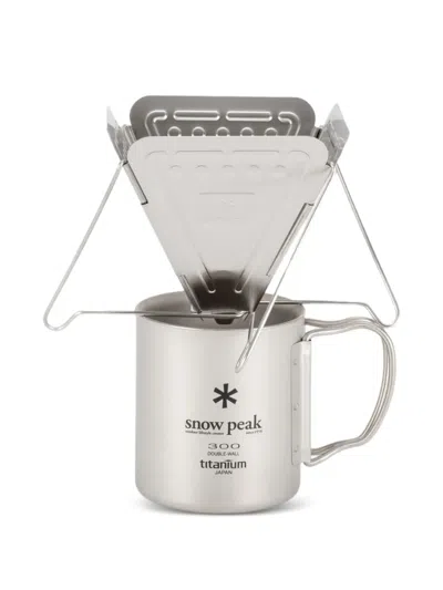 Snow Peak Folding Camping Stove In Silver