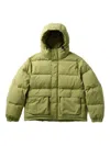 Snow Peak Hooded Padded Jacket In Green