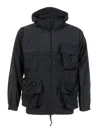 Snow Peak Indigo C/n Parka Black In Black