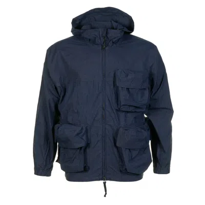 Snow Peak Indigo C/n Parka Navy In Blue