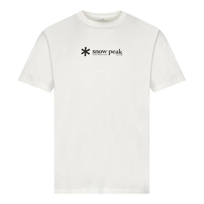 Snow Peak Logo T-shirt In White