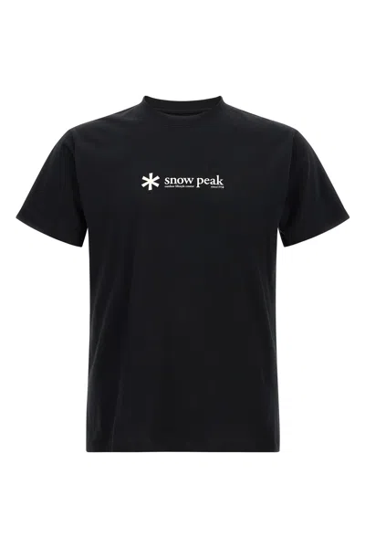 Snow Peak Logo T-shirt In Blue