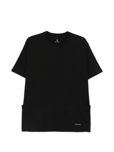 Snow Peak Logo-print Short-sleeve T-shirt In Black