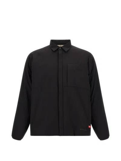 Snow Peak Matte-finish Shirt Jacket In Black